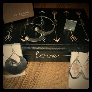 Silpada earrings and ring
